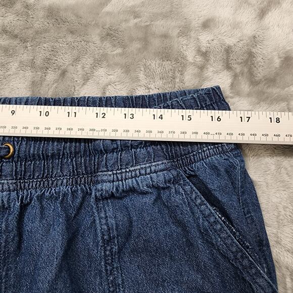 Woman Within Shorts Womens 14W Blue Pull On Convertible Length Cargo Bermuda - Picture 7 of 11